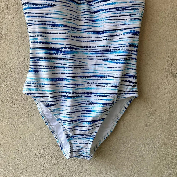 NWOT La Blanca Tidal One Piece Swimsuit size 6 - Picture 5 of 9